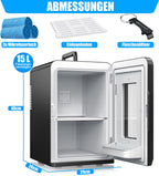 Mini frigo Réfrigérateur de table 15 litres  12V idéale pour voiture et camping