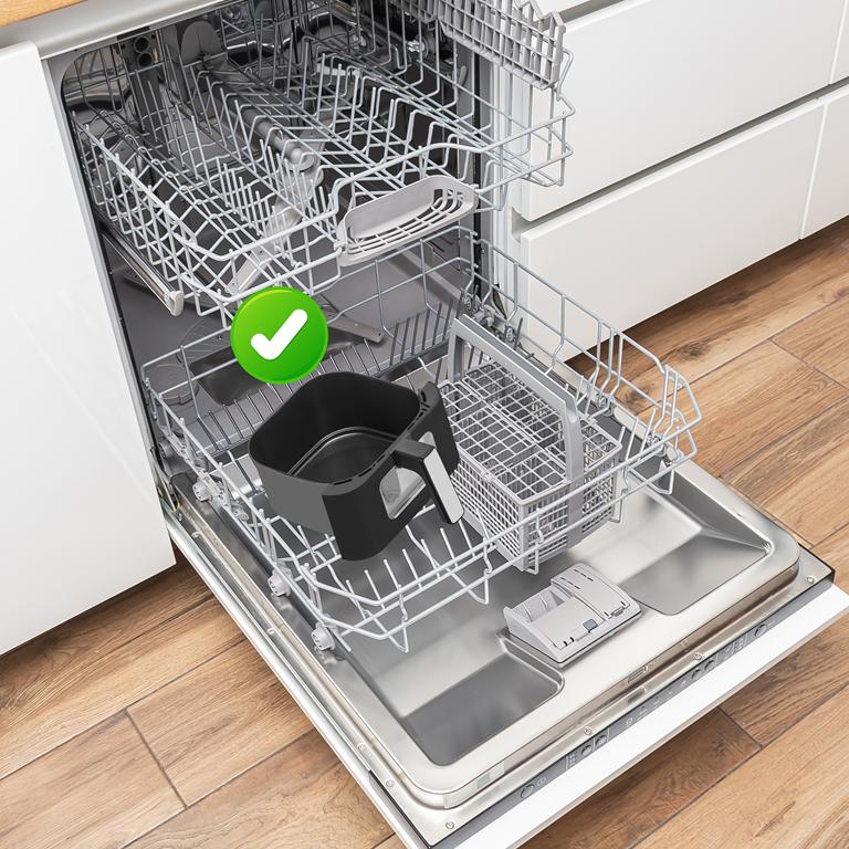 Friteuse à Air Chaud 6 L Sans Huile Puissance 2000 W Écran LED KD4108