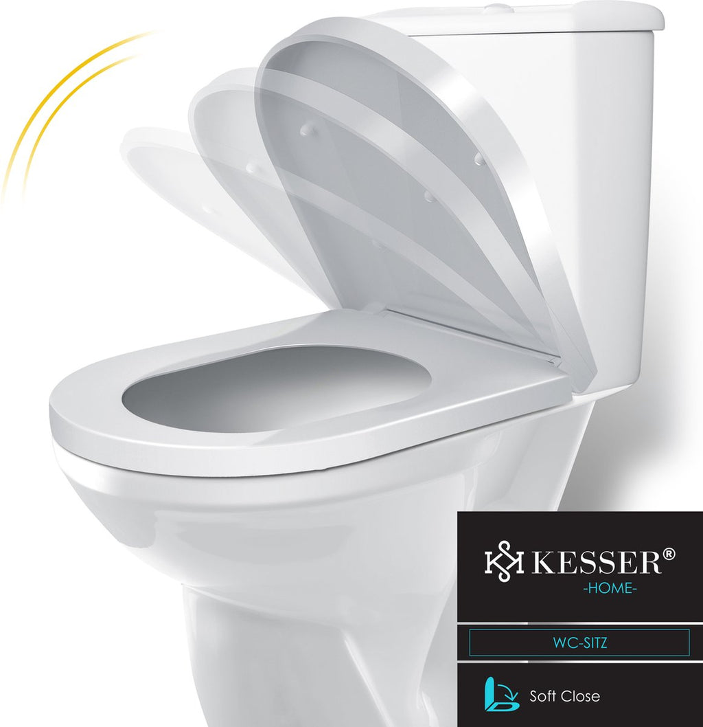 Abattant WC avec couvercle à fermeture douce