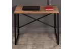 Bureau Zayn pakoworld couleur noir-noyer 90x60x70εcm