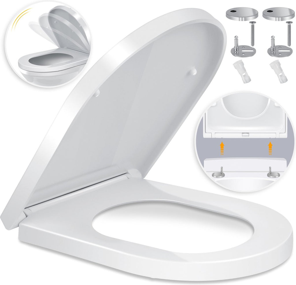 Abattant WC avec couvercle à fermeture douce