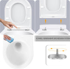 Abattant WC avec couvercle à fermeture douce