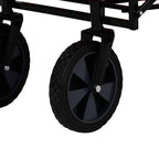 Chariot Pliable avec Toit Chariot de pneus Pleins en Caoutchouc