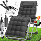 Chaise longue transat pliable avec porte  gobelet
