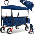 Chariot de transport pliable avec toit  2 poche + Housse