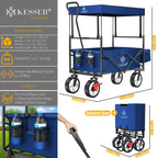 Chariot de transport pliable avec toit  2 poche + Housse