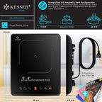 Plaque de cuisson à induction 2100 W 240 V avec 1 zone de cuisson 28 cm, 3 chiffons microfibres