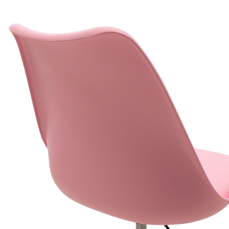 Chaise de bureau rose 48x57x93 cm