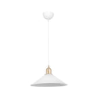Suspension luminaire plafonnier e27 blanc 30x62 cm