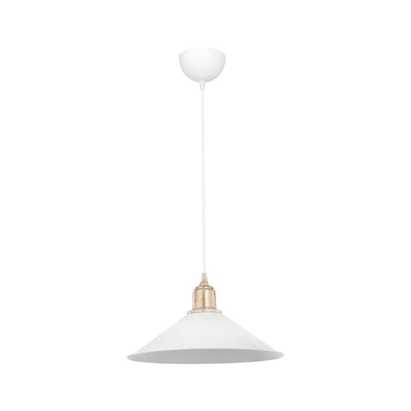 Suspension luminaire plafonnier e27 blanc 30x62 cm