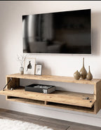 Meuble tv en bois 100x31x29,5 cm
