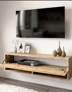 Meuble tv en bois 100x31x29,5 cm