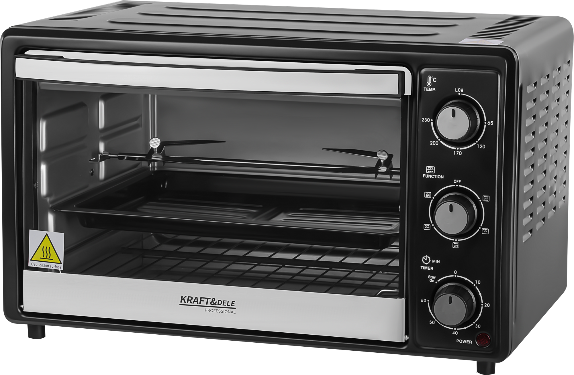 Four Électrique 48L 2000w Fonction Rôtissage + Accessoire