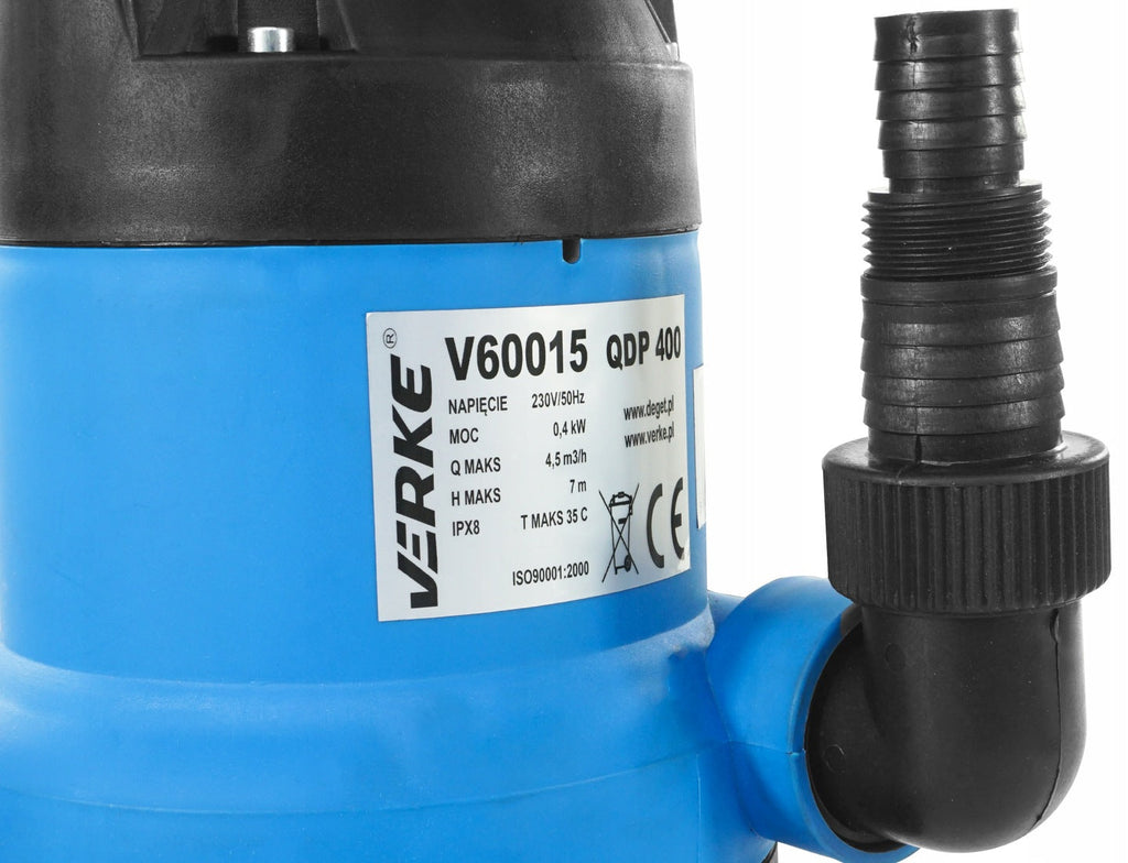 Pompe  submersible vide cave Eaux propre Sales 400 W avec flotteur