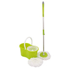 Ensemble serpillère seau+ balai rotatif à 360 °