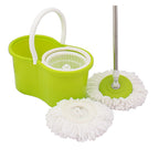 Ensemble serpillère seau+ balai rotatif à 360 °