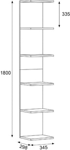 Étagère mural bibliothèque 180 x 35 x  30 cm