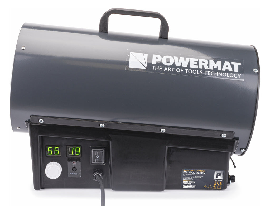 Chauffage Gaz Avec Soufflante Thermostat LCD 25 Kw
