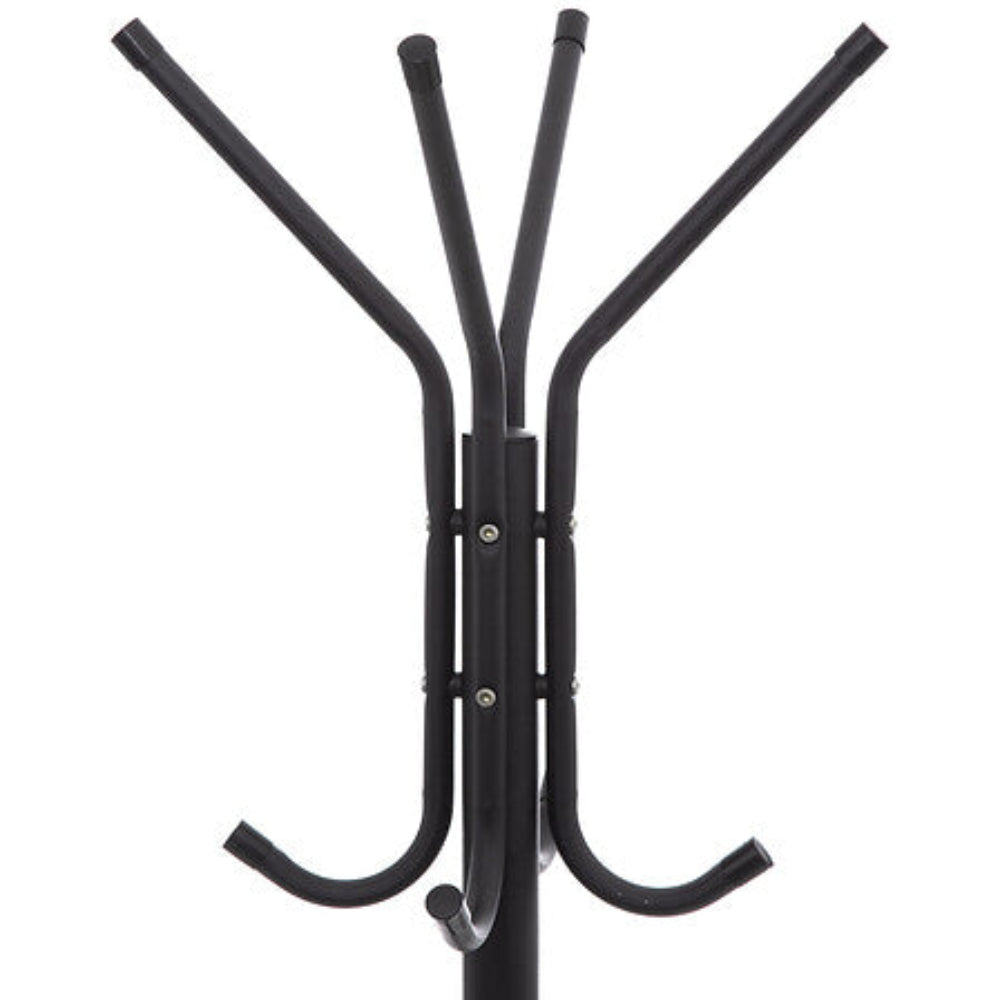 Porte manteau en métal 8 crochets 171 cm noir