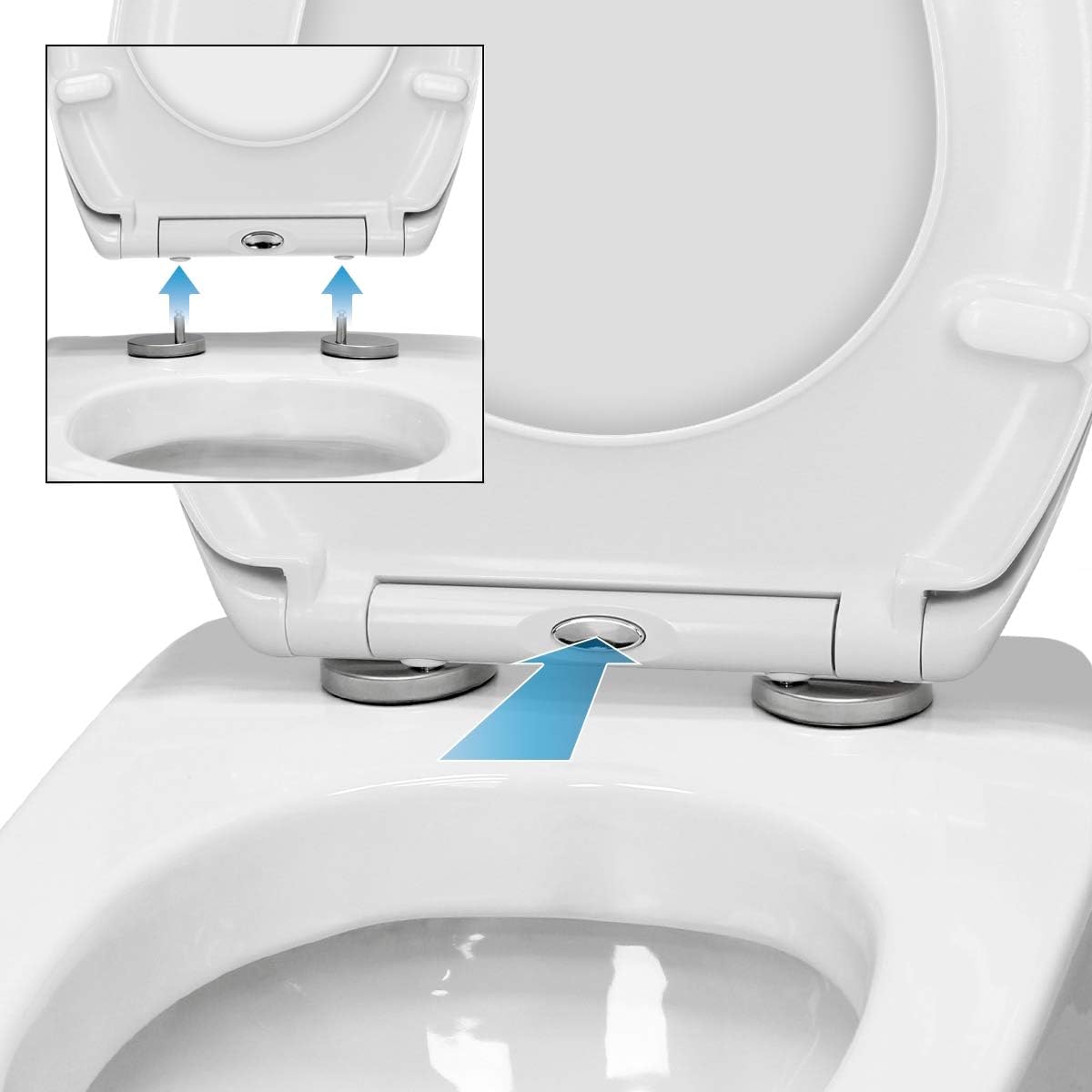 Abatant wc Toilette avec attache facile