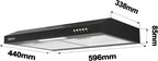 Ciarra Hotte  Casquette Aspirante 60cm Classe A+ - 220 m³/h  Évacuation ou Recyclage