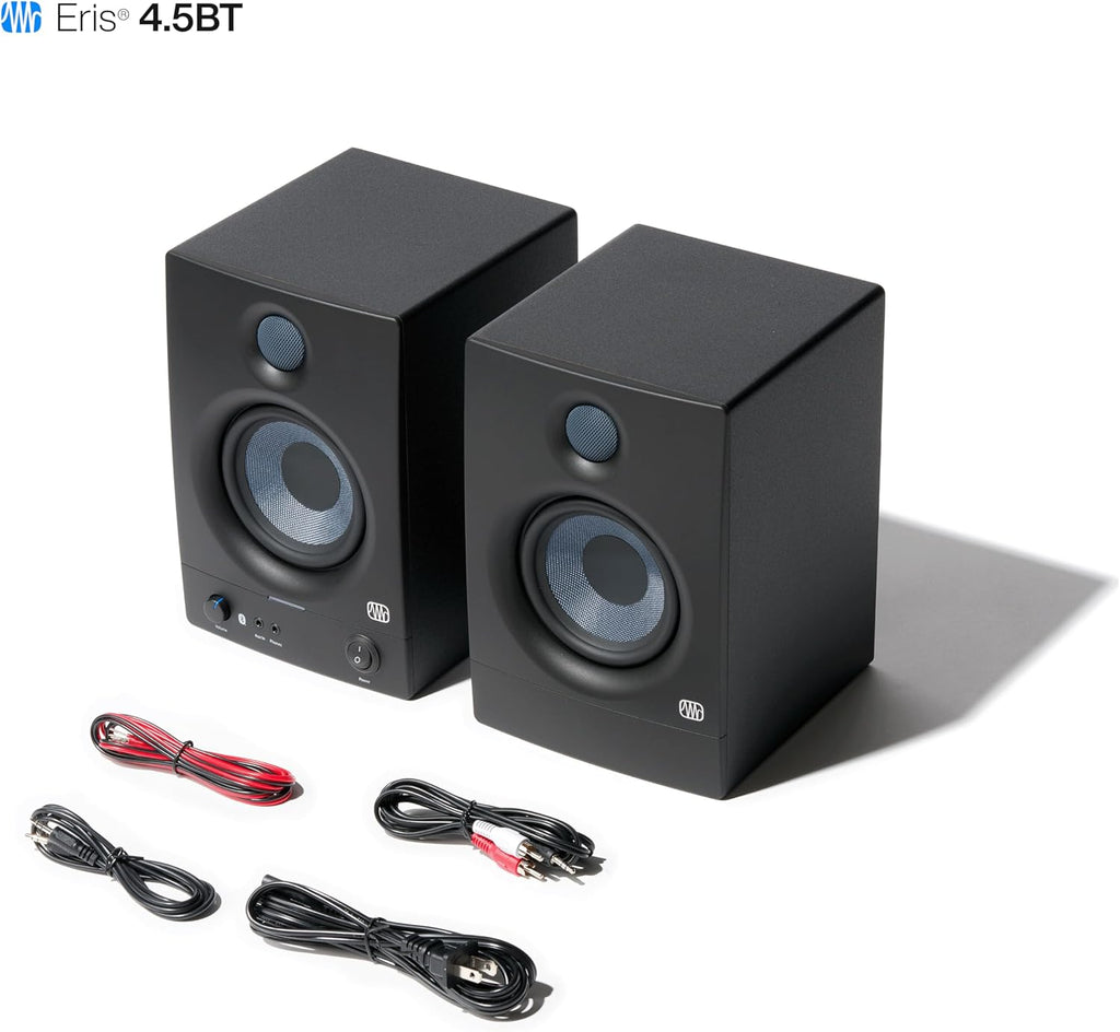 PreSonus Eris 4.5BT Gen 2, Enceintes Actives 4,5"  Qualite Studio, Puissance de 50 W