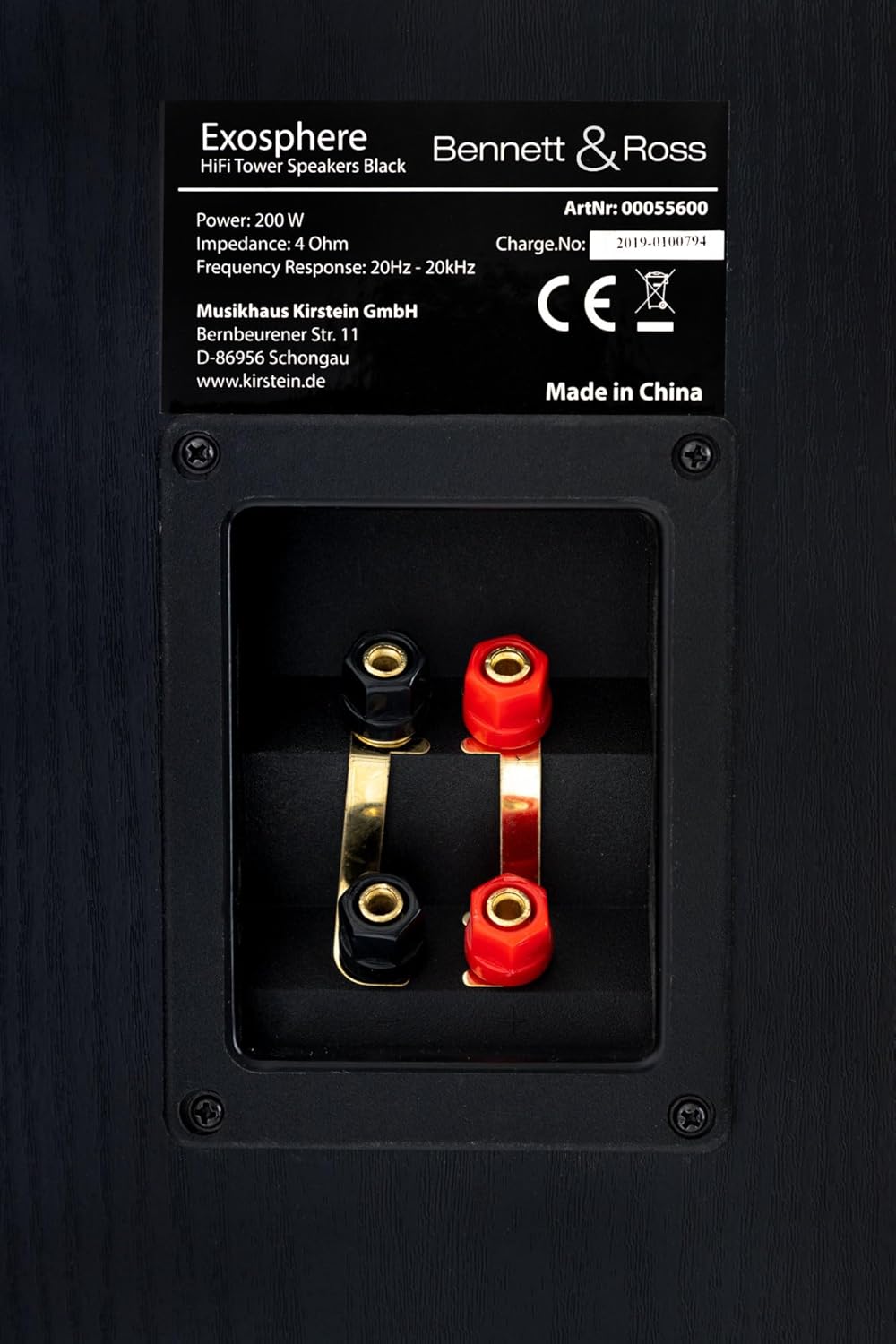 Bennett & Ross Paire d'Enceintes HiFi sur Pied 4 Voies (200W RMS, Subwoofer 6,5", 3X Medium 6,5", Tweeter 1"