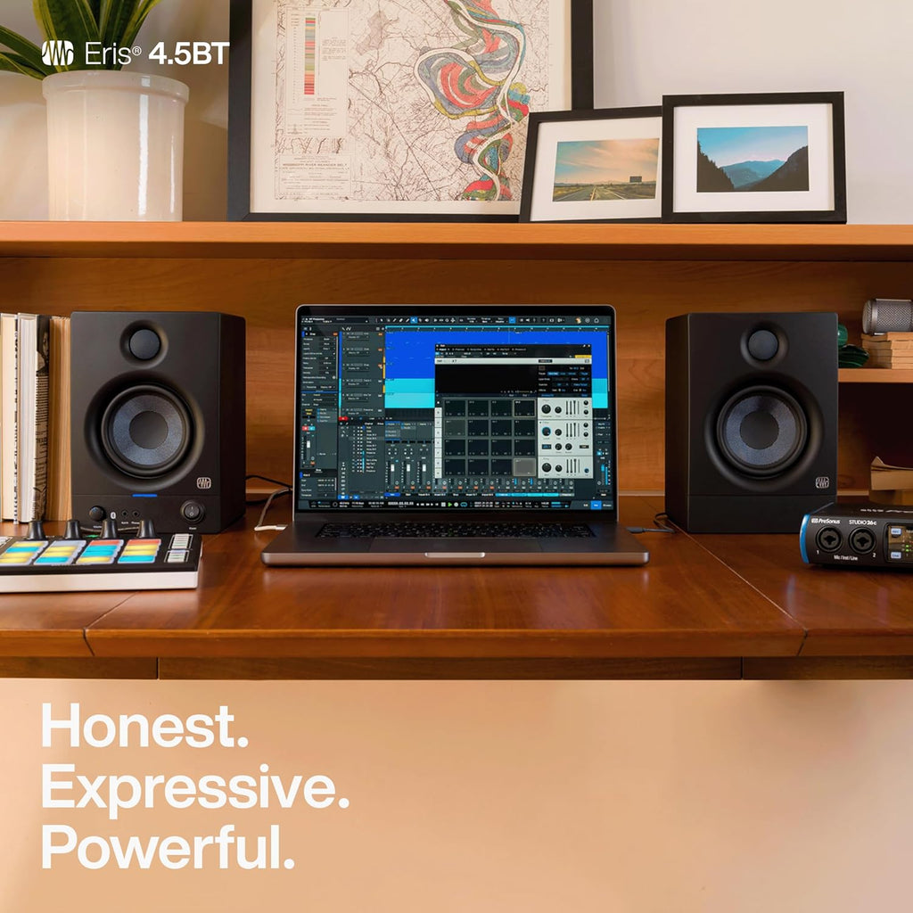 PreSonus Eris 4.5BT Gen 2, Enceintes Actives 4,5"  Qualite Studio, Puissance de 50 W