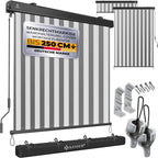 Store vertical 160 x 250 cm  Mécanisme à manivelle  balcon - Protection solaire et brise-vue