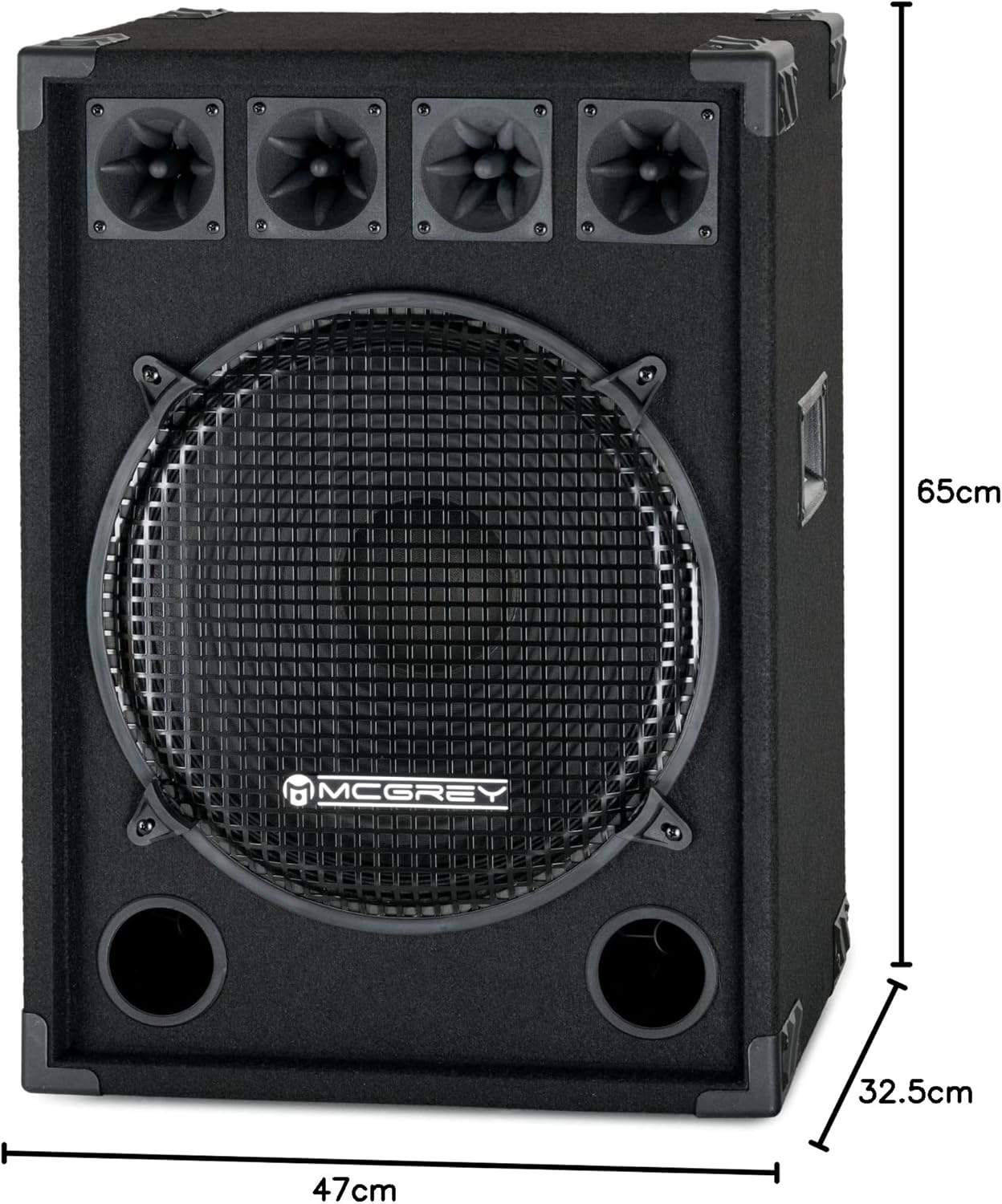 Enceinte Passive DJ PA Sono Haut-Parleur Subwoofer 15'' (38cm) Chassis Bois 800W
