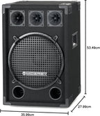 Enceinte Passive DJ PA Sono Haut-Parleur Subwoofer 12'' (30cm) Chassis Bois 600W