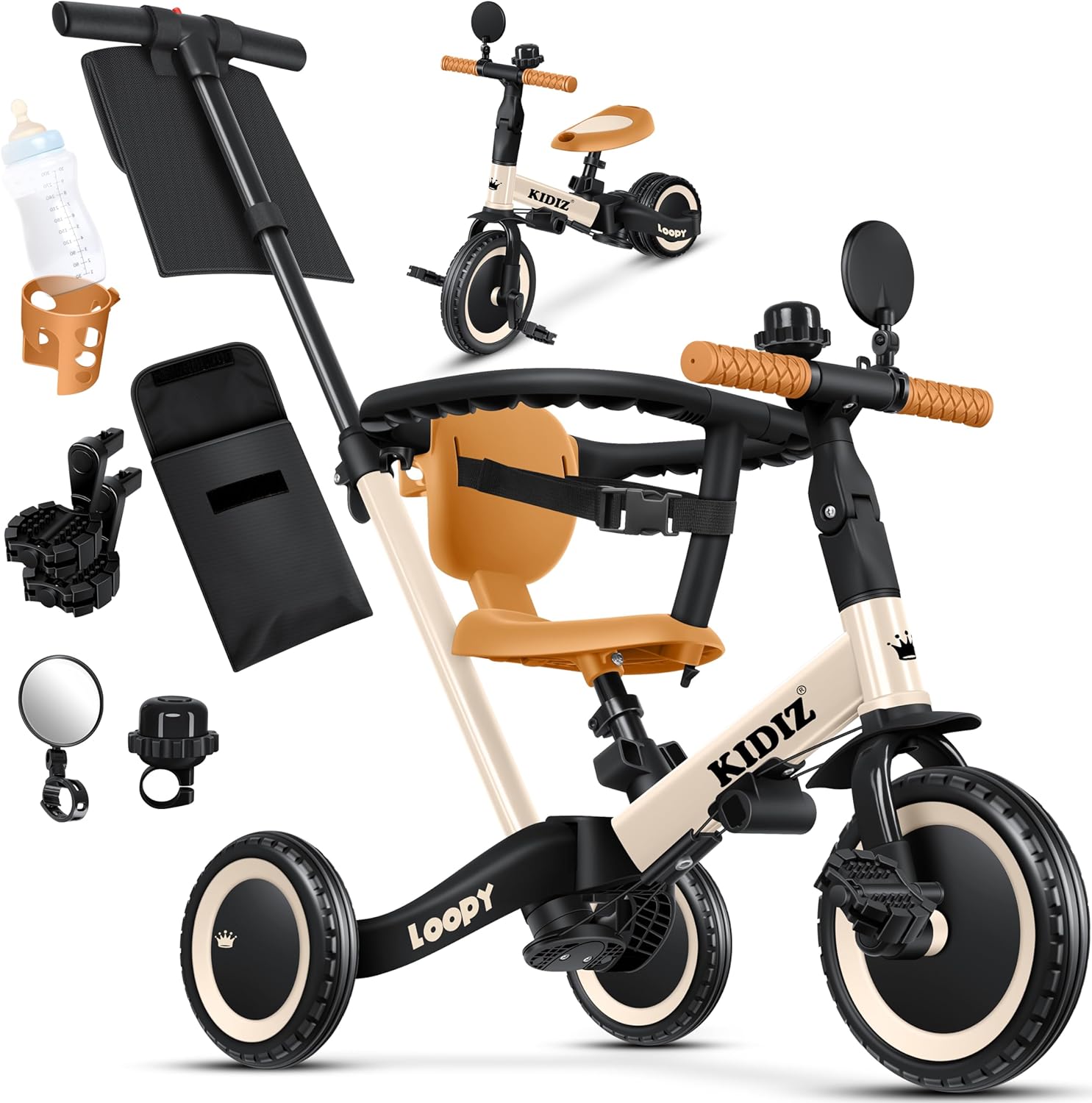 Tricycle 6 en 1 velo pour enfants jusqu'à 25 kg
