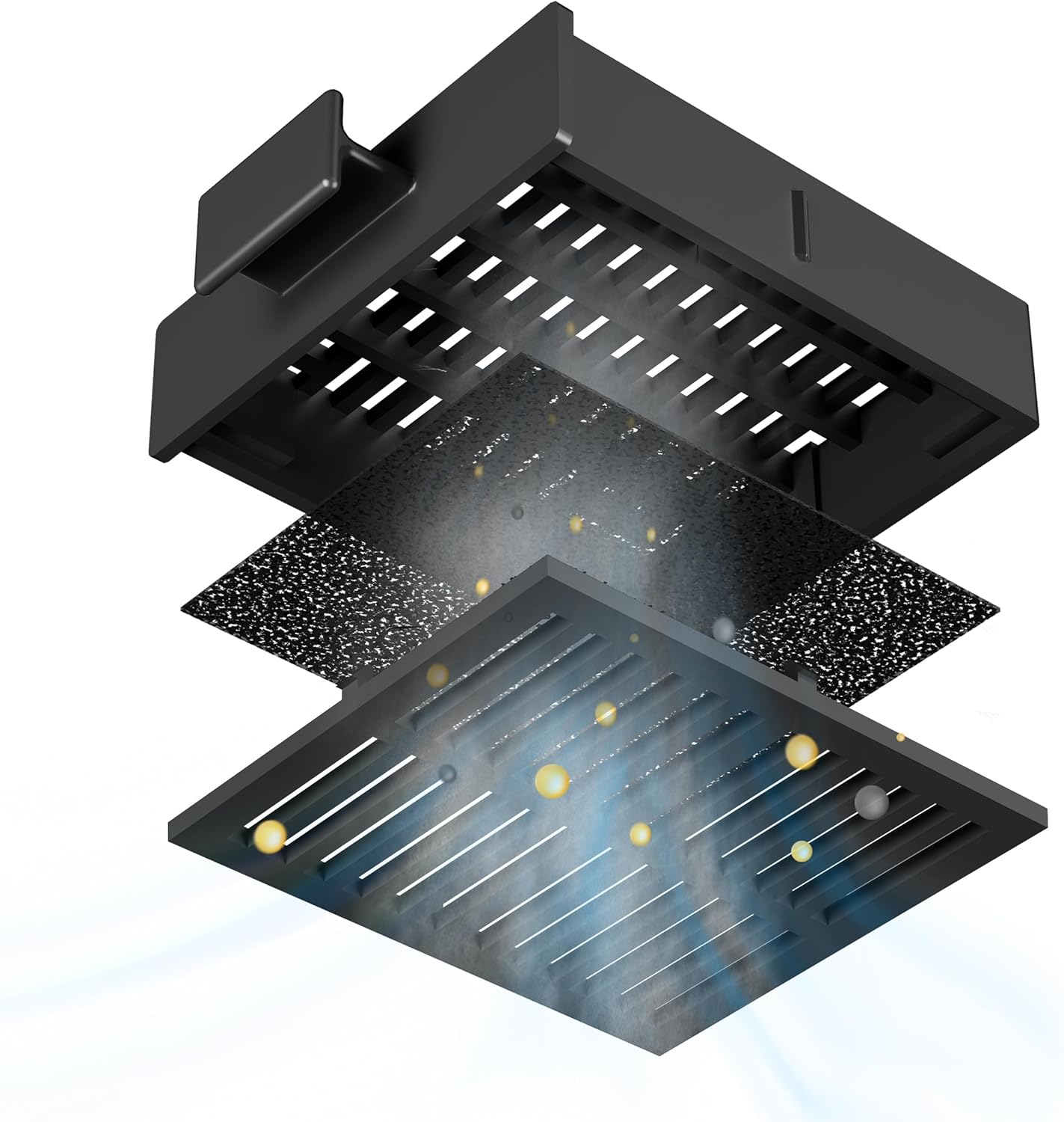 Ciarra Hotte  Casquette Aspirante 60cm Classe A+ - 220 m³/h  Évacuation ou Recyclage