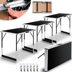 Lot de 3 Table Multifonctions  100 x 60 cm, Avec Fonction de Rallonge, Pliante