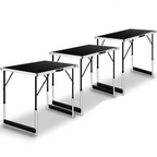 Lot de 3 Table Multifonctions  100 x 60 cm, Avec Fonction de Rallonge, Pliante