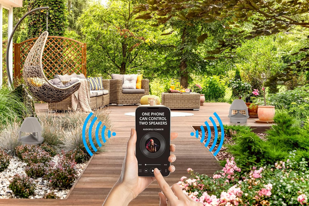 Enceinte Outdoor Active 2 Voies pour Jardin - Portée Bluetooth® 10 mètres -