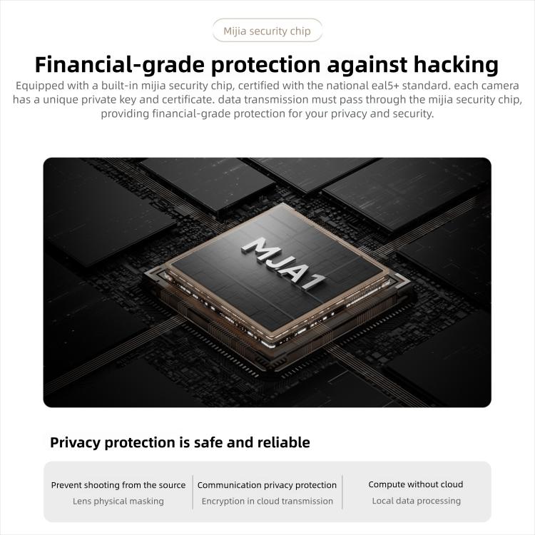 Caméra Intelligente Xiaomi Mijia 4 Zoom Hybride 9X 4K IA Reconnaissance Visage