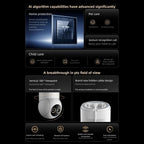 Caméra Intelligente Xiaomi Mijia 4 Zoom Hybride 9X 4K IA Reconnaissance Visage