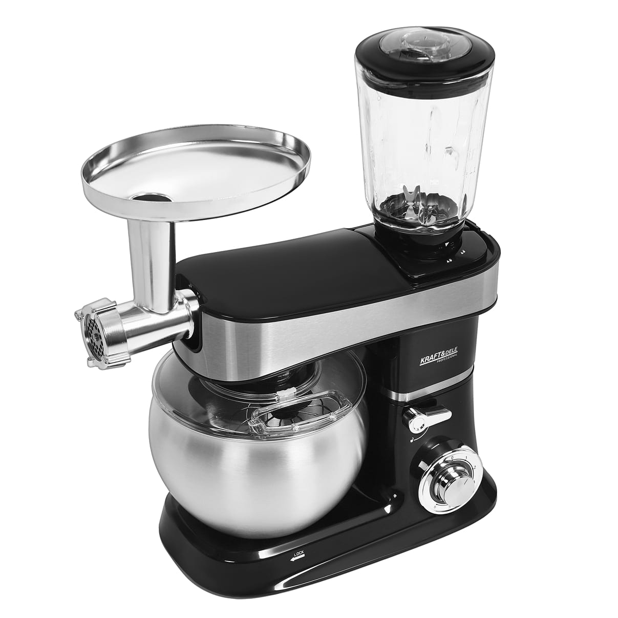 Robot De Cuisine Multifonction 3 En 1 6L 2200W Avec Accessoires Complets