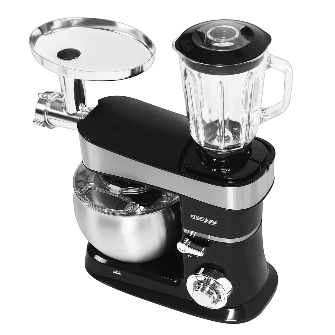 Robot De Cuisine Multifonction 3 En 1 6L 2200W Avec Accessoires Complets