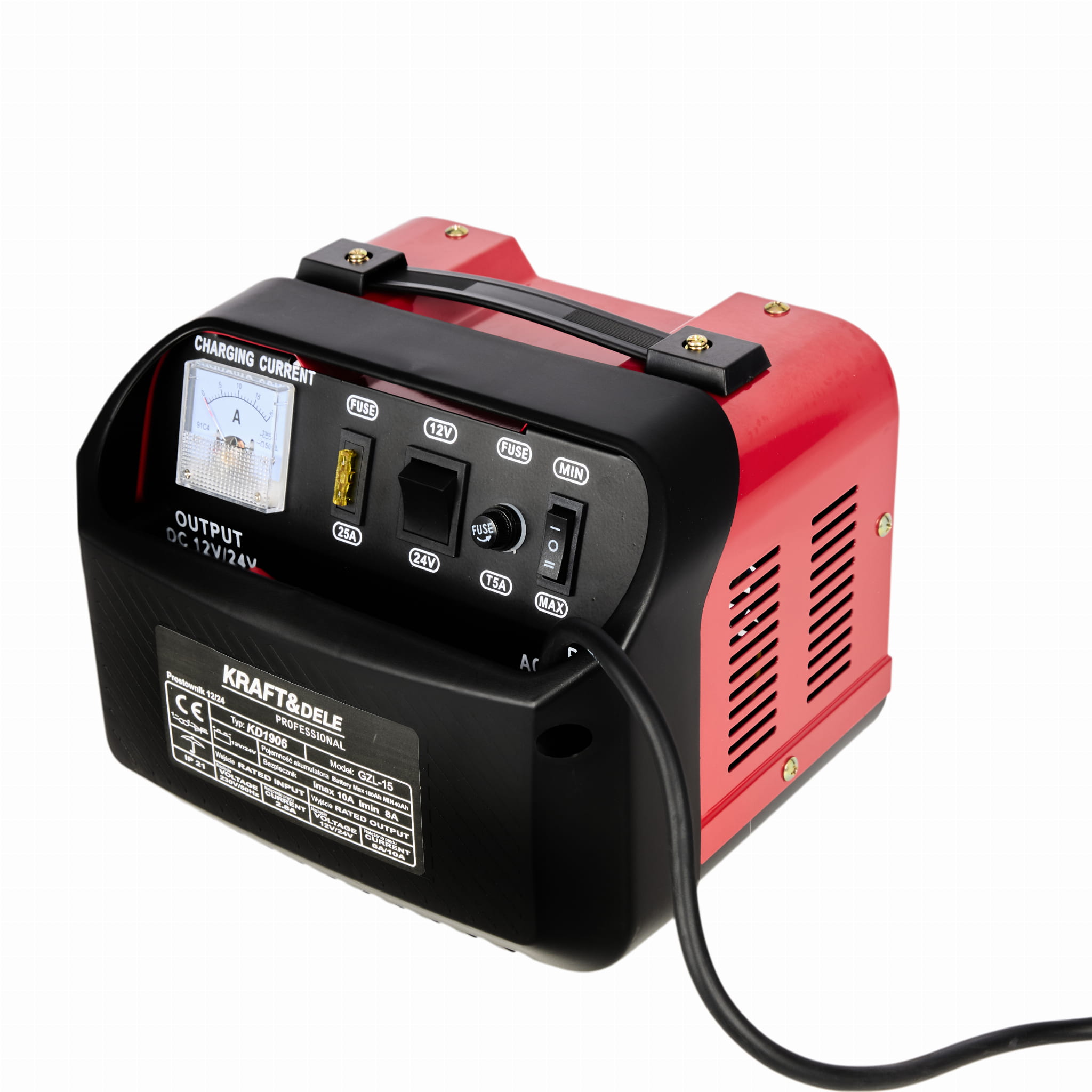 Chargeur batterie de voiture 12/24V 15A 150Ah