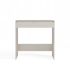 Bureau 2 tiroirs 81x80X50 cm beige