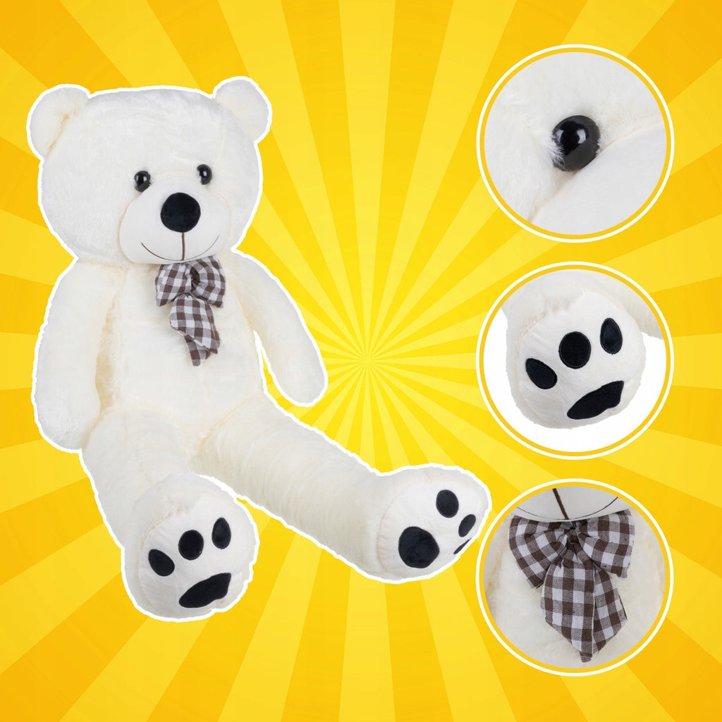 Ours en peluche 100 cm avec un nœud