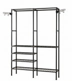 Penderie - double porte manteaux 173 x 36 x 108 cm