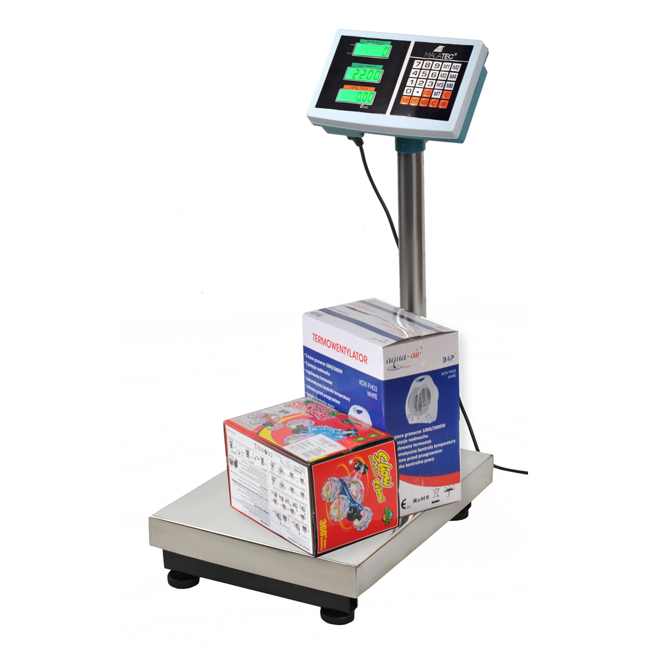 Balance Plateforme Professionnelle  pese colis Jusqu'à 100 Kg Affichage Lcd