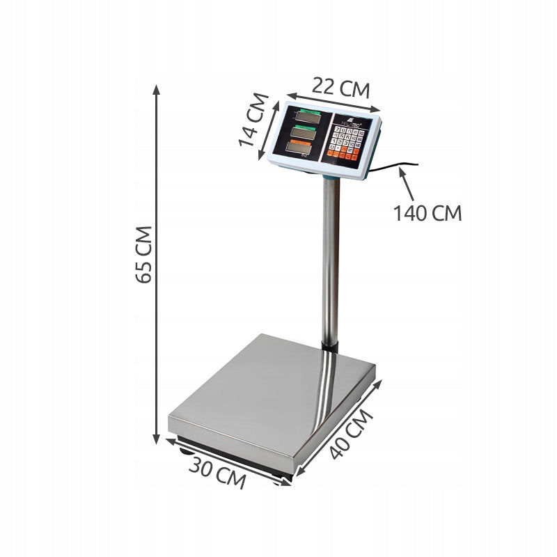 Balance Plateforme Professionnelle  pese colis Jusqu'à 100 Kg Affichage Lcd