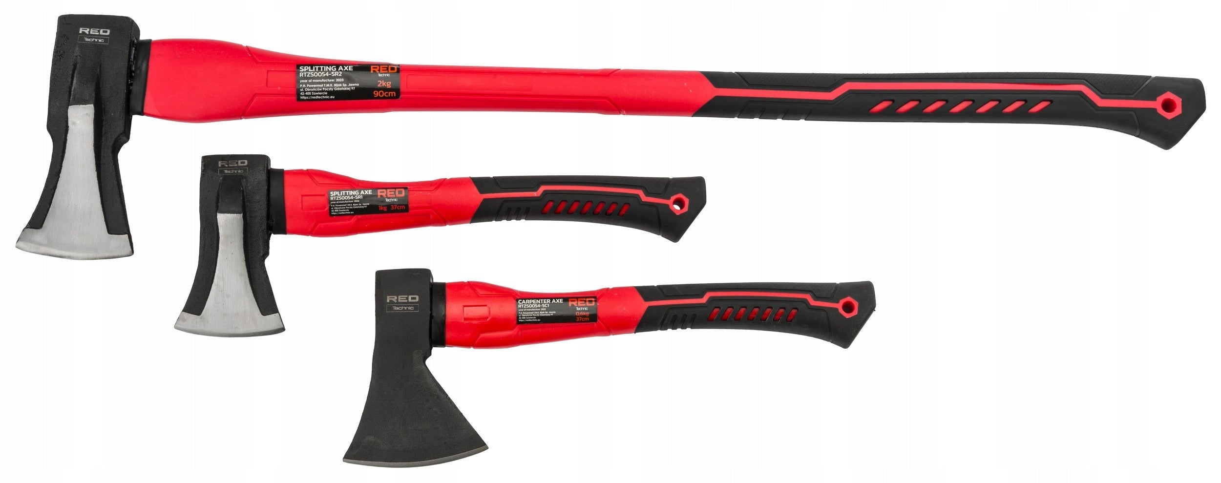 Lot De 3 Haches Hachette 600 G 37 Cm - 1000 G 37 Cm - 2000 G 90 Cm