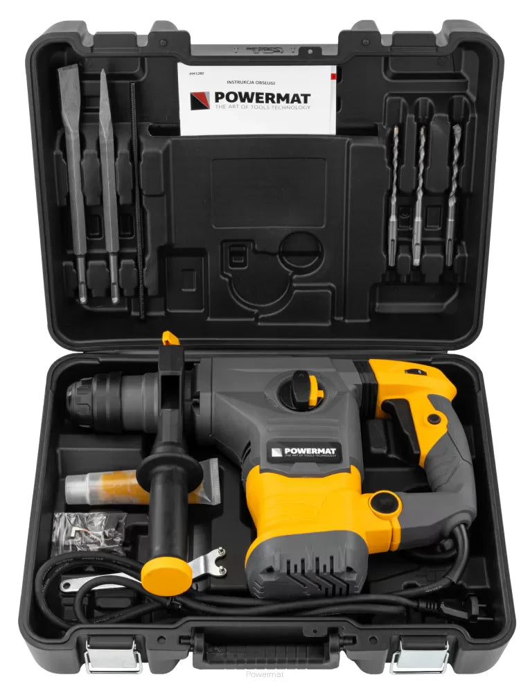 Ensemble Marteau Piqueur Perforateur 2600 W Foret 5,5 J
