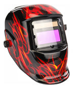 Masque de soudure professionnel auto-obscurcissant échelon 9/13 DIN Noir Flammes