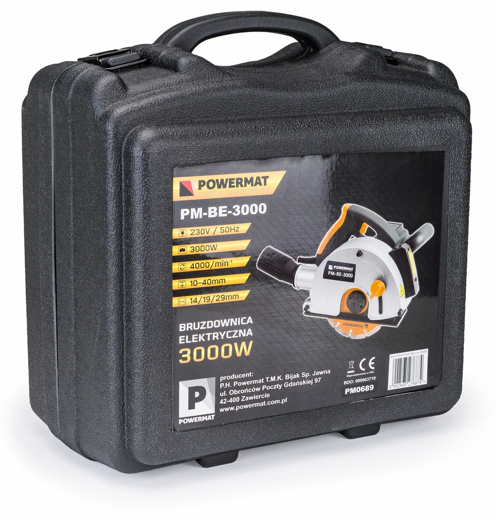 Rainureuse murale électrique 3000 W avec étui
